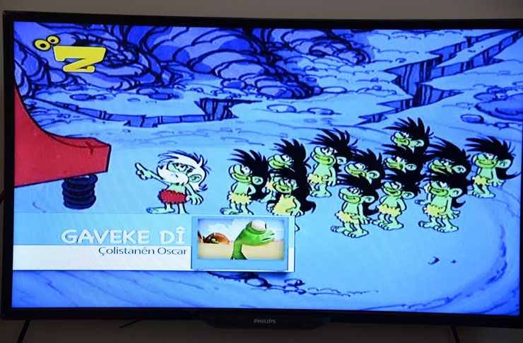 Zarok Tv çizgi filmlerin Kürtçe dublajını ve çeşitli çocuk programları yayınlıyor.