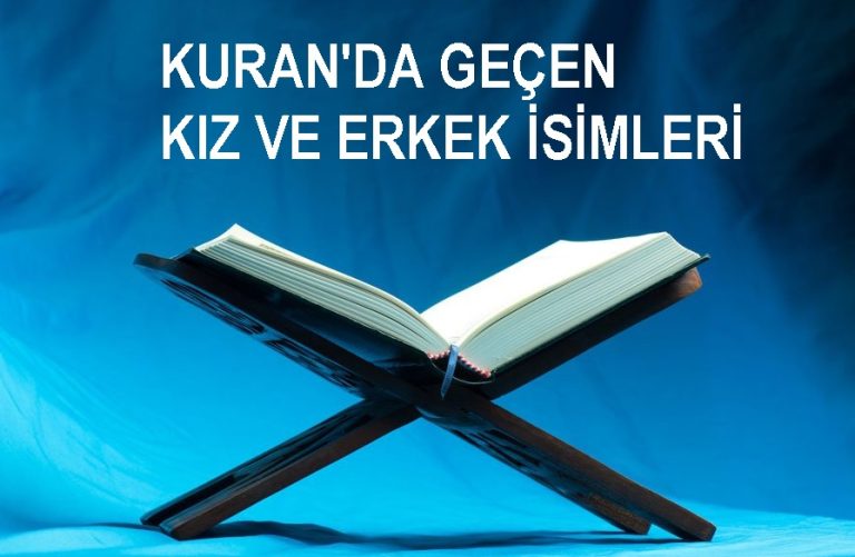 Kuranda geçen kız erkek isimleri