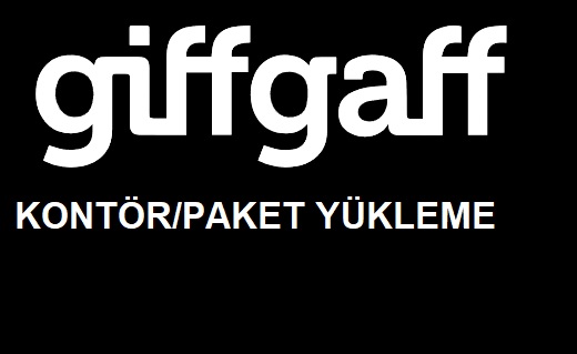 giffgaff kontör yükleme